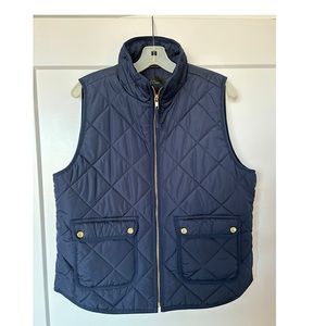 J. Crew Women’s Large Navy Puffer Vest